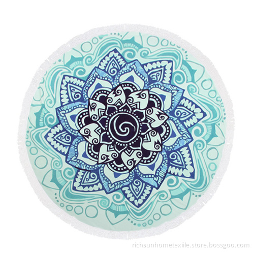 Lotus round towels